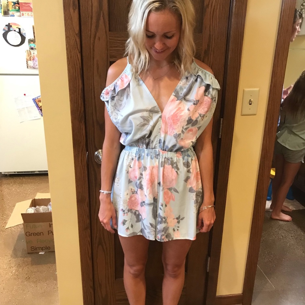 Never worn floral romper